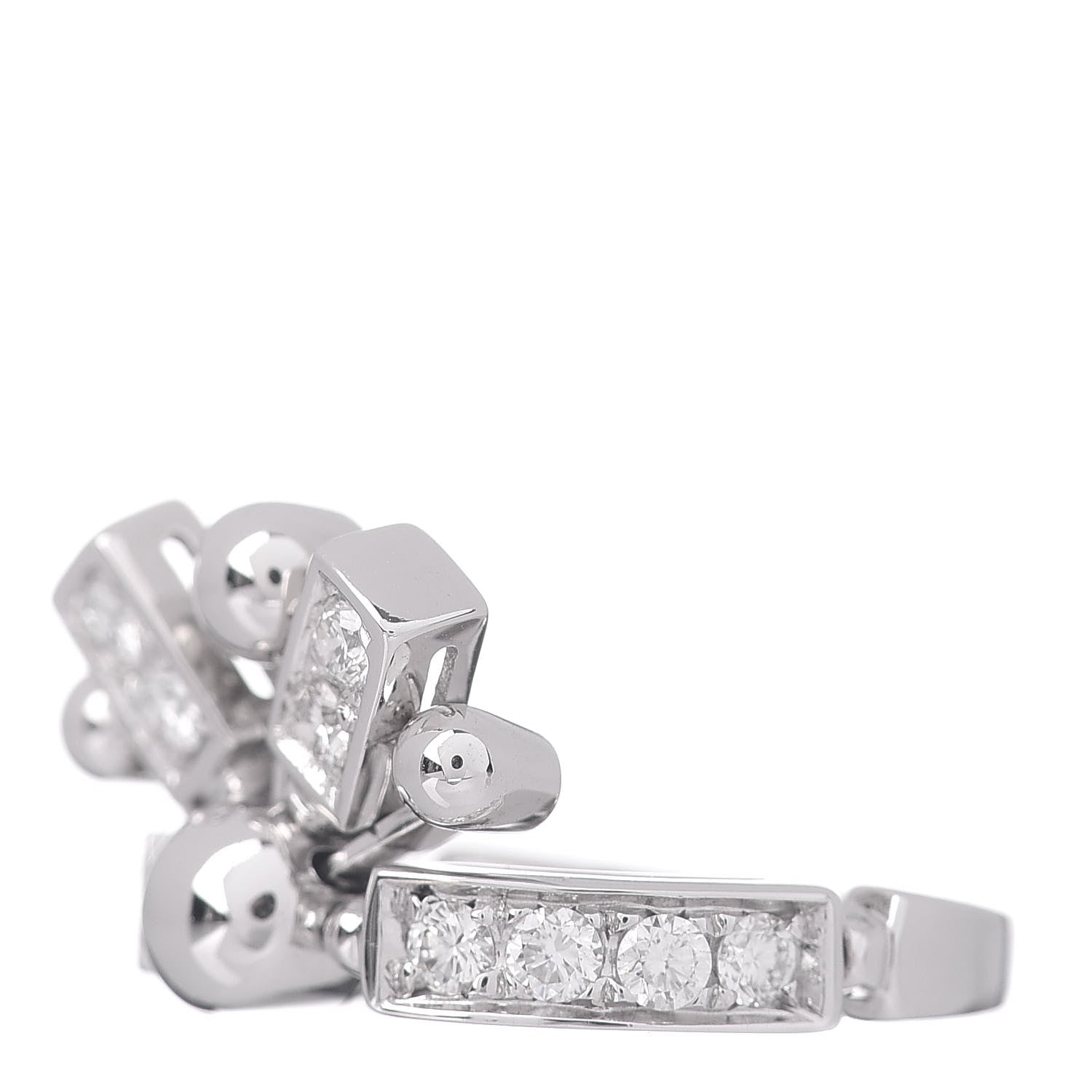 Bulgari 18K White Gold Diamond Astrale Fireworks Ring 50 5.25 2 of 5