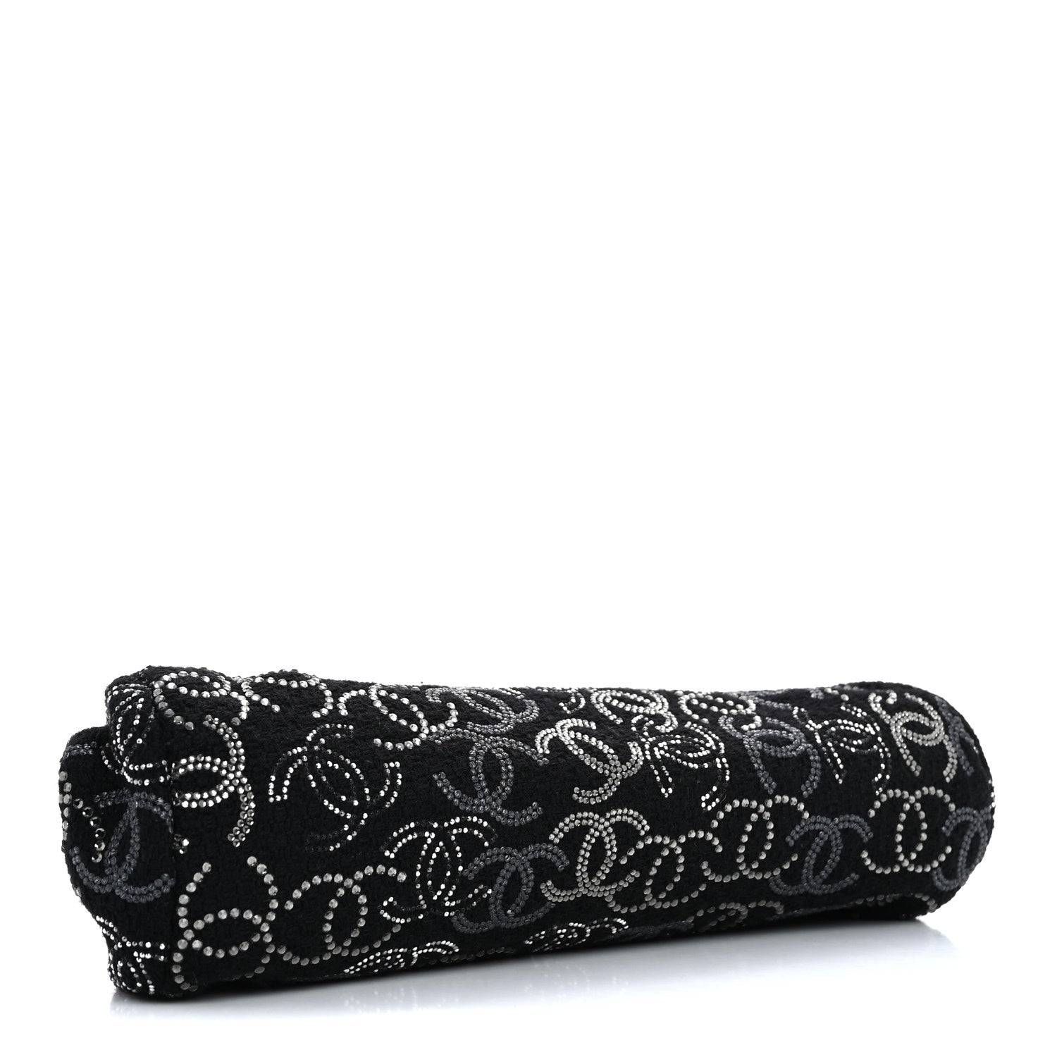 Chanel Tweed Strass Pudong Clutch Black 4 of 7