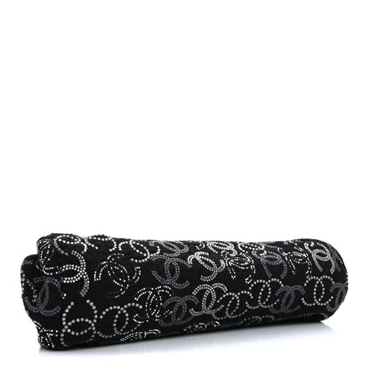 Chanel Tweed Strass Pudong Clutch Black 4 of 7