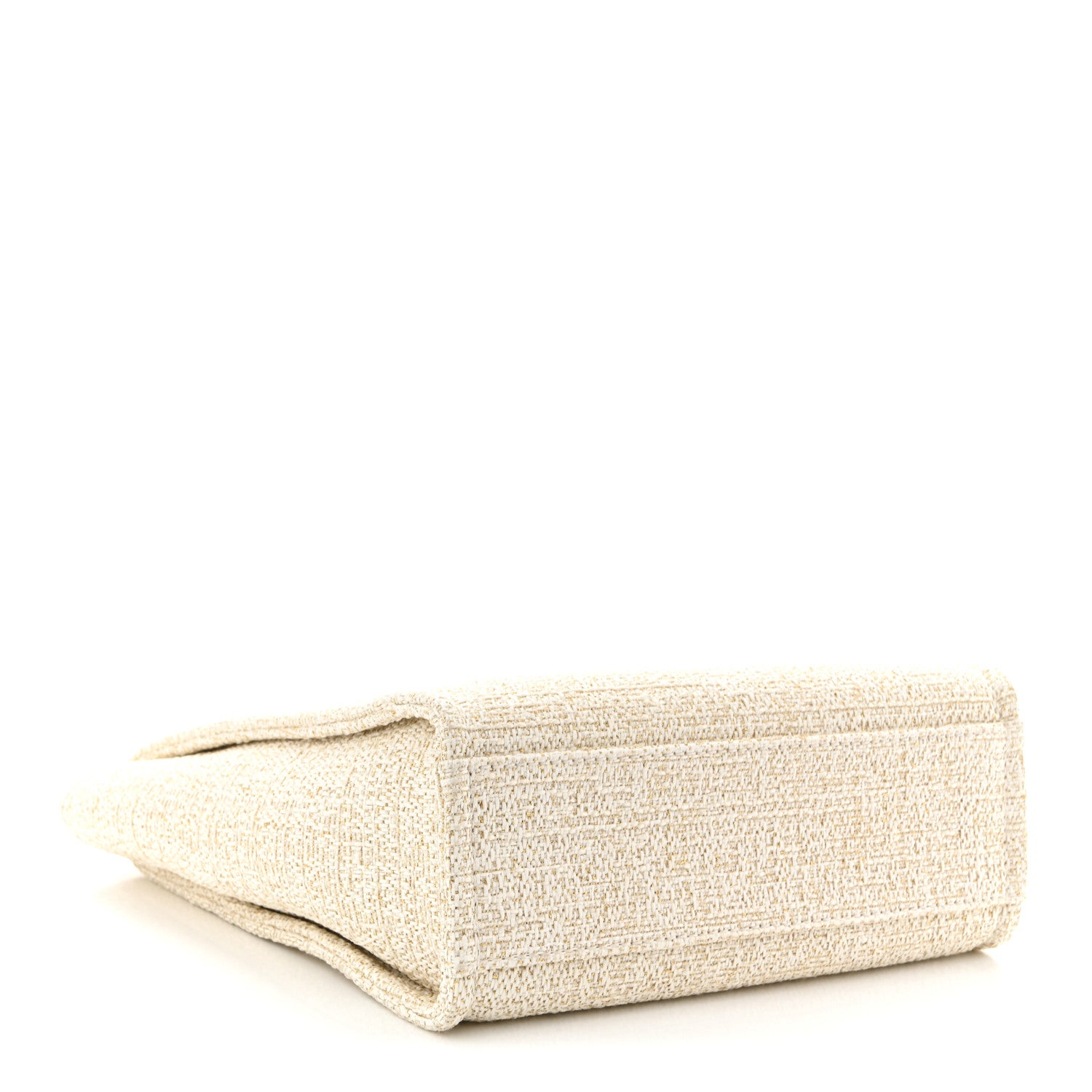 Chanel Lurex Boucle Mini Deauville Tote White 4 of 10