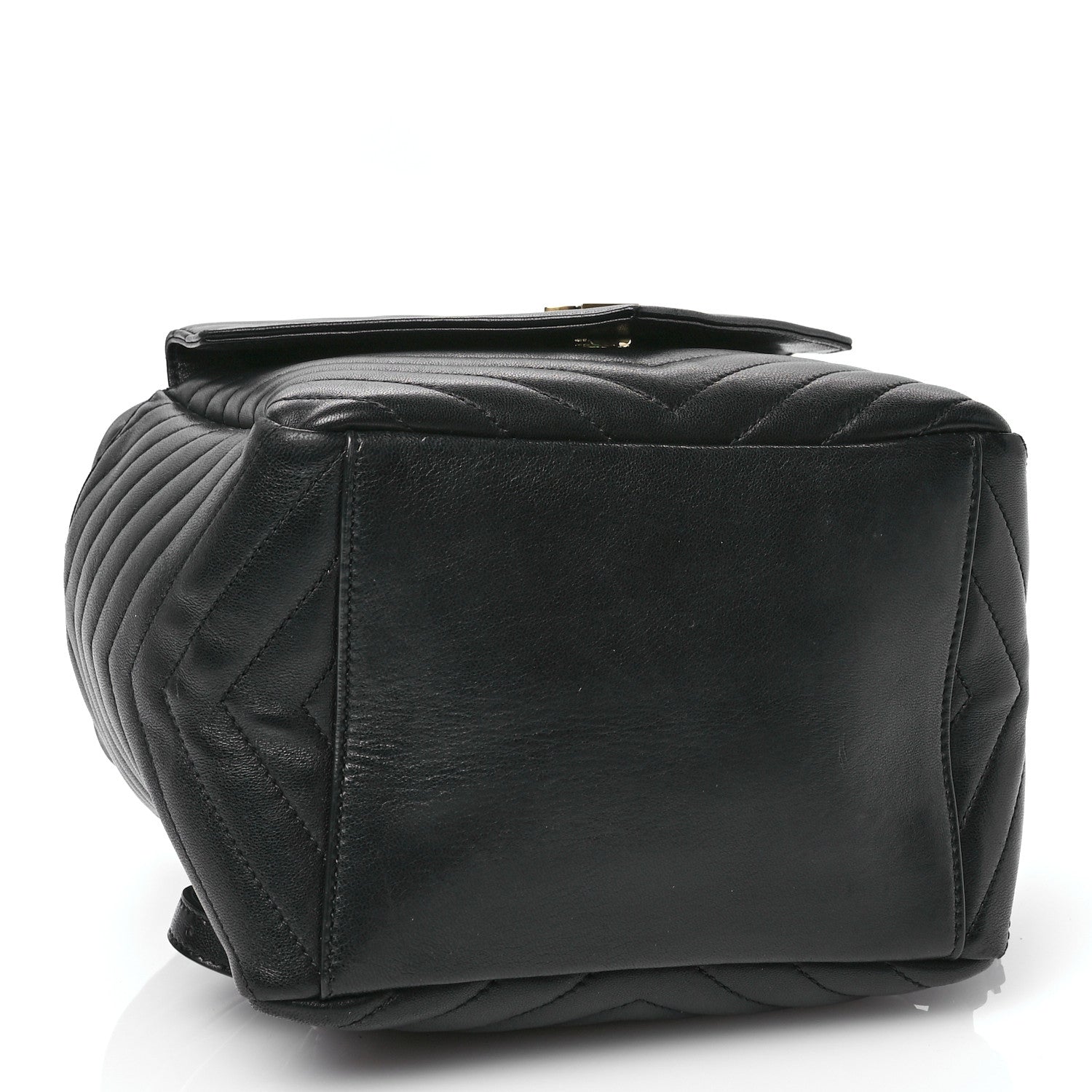 Saint Laurent Lambskin Matelasse Monogram Joe Backpack Black 3 of 11