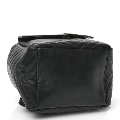 Saint Laurent Lambskin Matelasse Monogram Joe Backpack Black 3 of 11