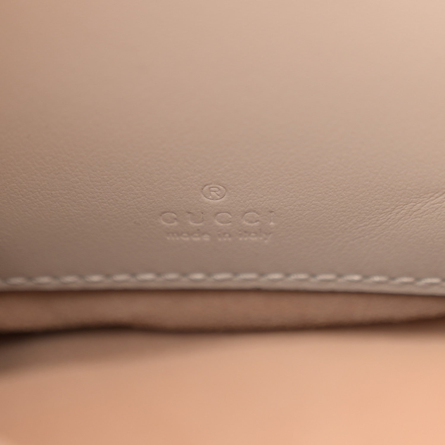 Gucci Calfskin Matelasse Mini GG Marmont 2.0 Bucket Bag White 6 of 10