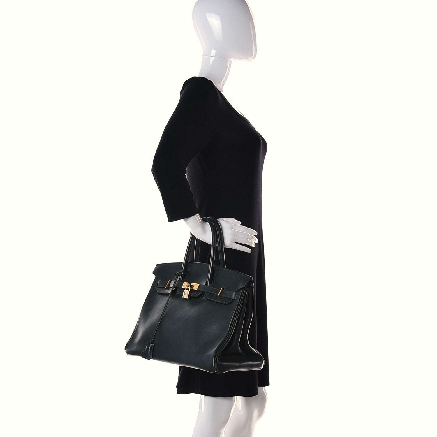 Hermes Gulliver Birkin 35 Vert Fonce 2 of 31