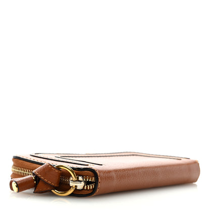 Chloe Grained Calfskin Marcie Long Zip Around Wallet Tan 4 of 7