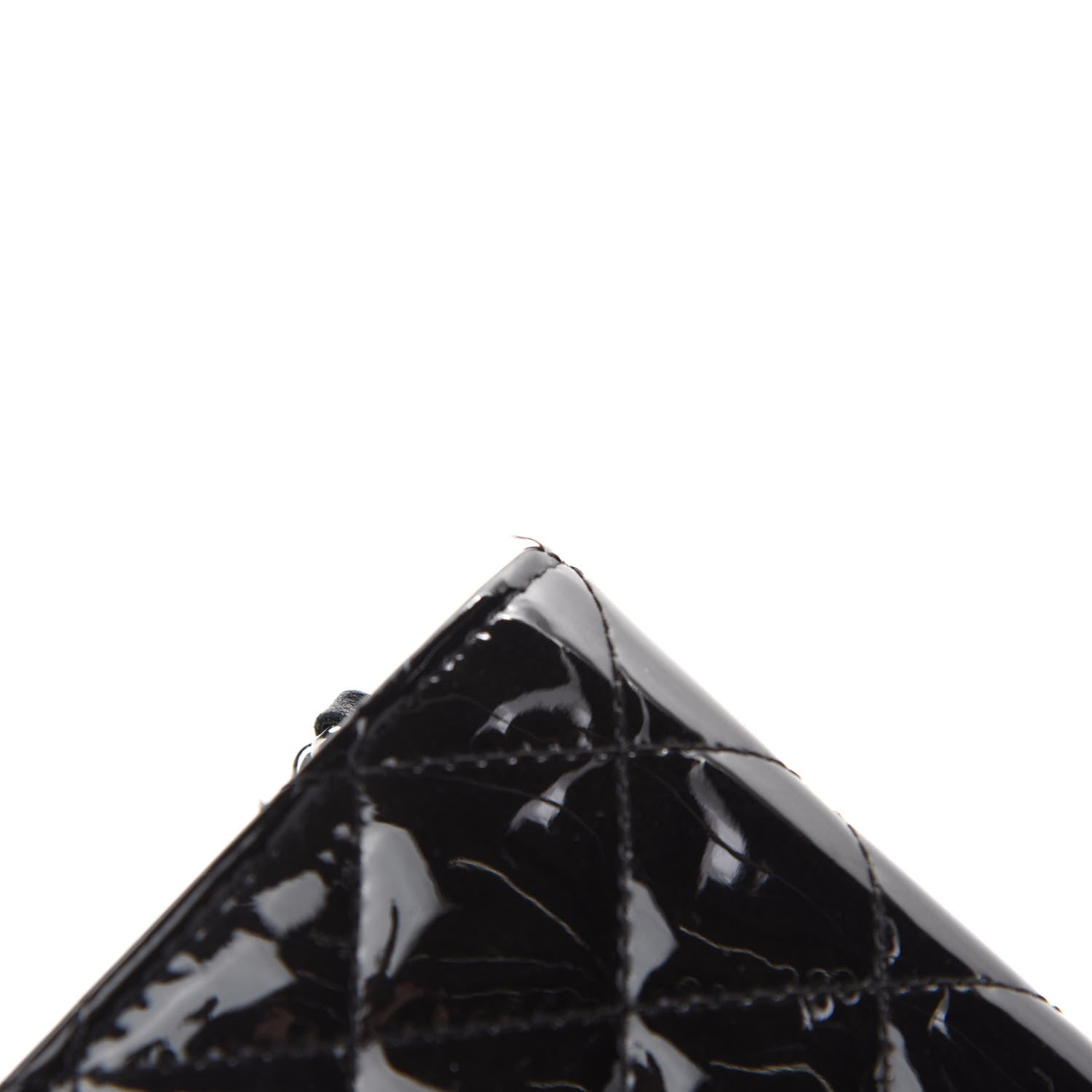 Chanel Patent Quilted Brilliant Wallet On Chain WOC Black 9 of 15