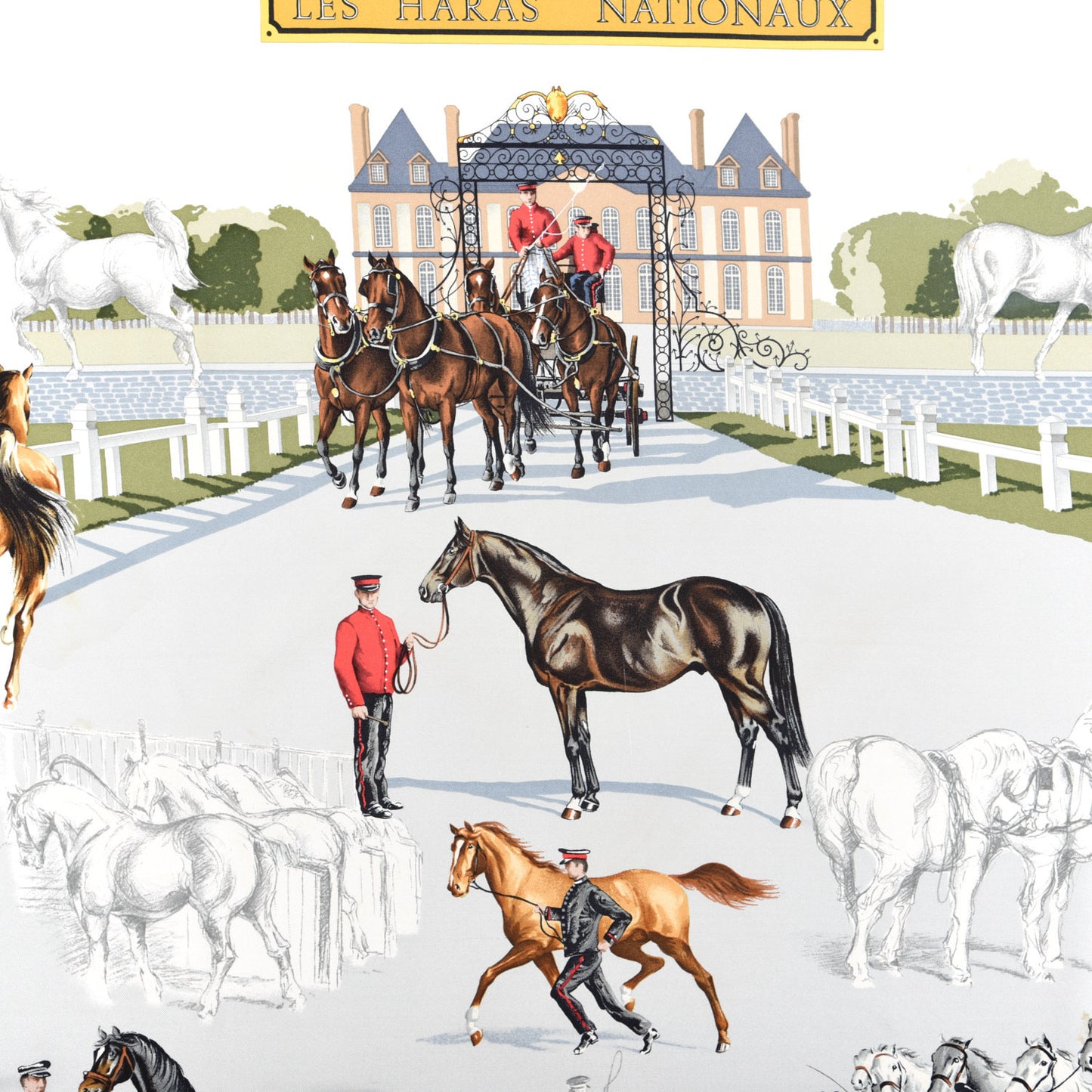 Silk Les Haras Nationaux Scarf 90