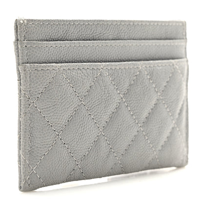 Chanel Caviar Quilted Boy Card Holder Grey 3 of 9
