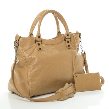 Balenciaga Agneau Classic Hardware Velo Beige Nougatine 3 of 8
