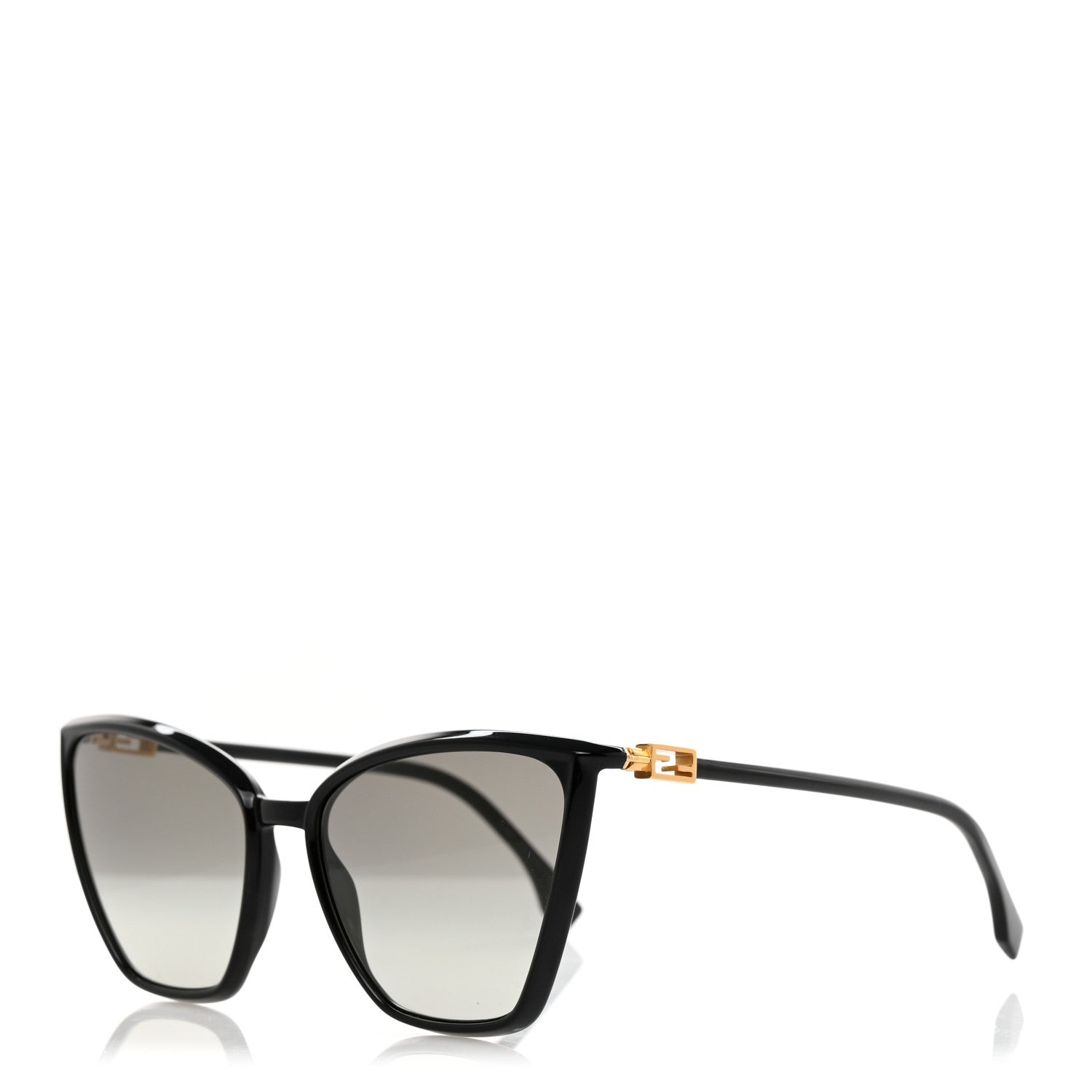 Fendi Acetate Cat Eye Sunglasses FF 0433/G/S Black 1 of 7