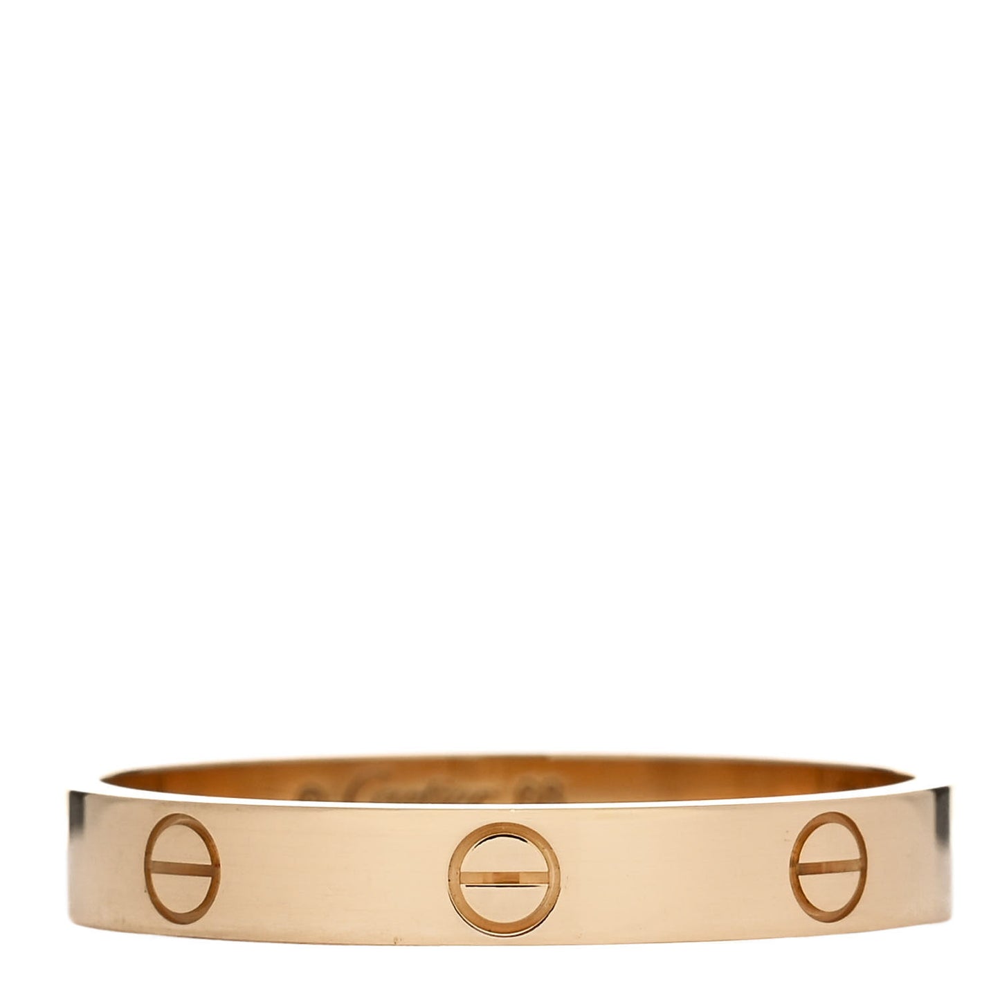 18K Yellow Gold 3.5mm LOVE Wedding Band Ring 68 12.25