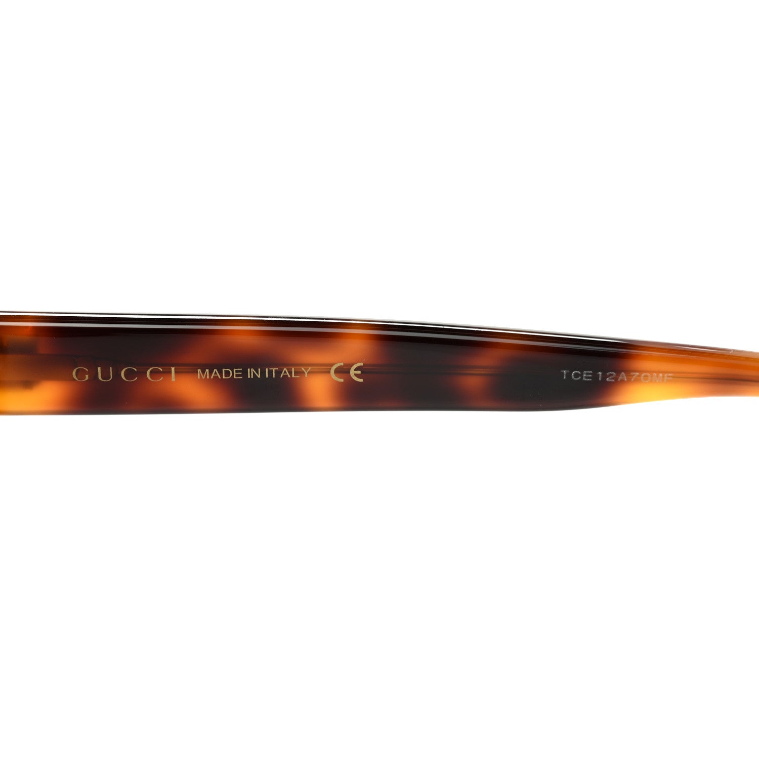 Gucci Acetate Square Frame Sunglasses GG0029S Tortoise 6 of 8