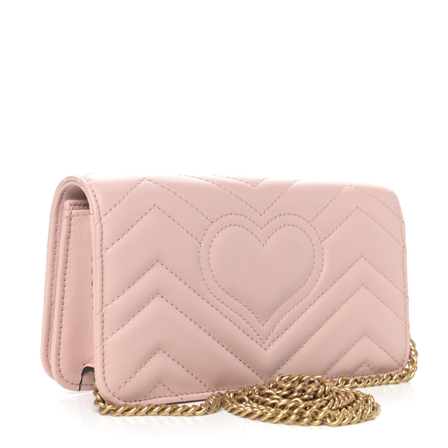 Gucci Calfskin Matelasse GG Marmont Mini Bag Perfect Pink 2 of 4