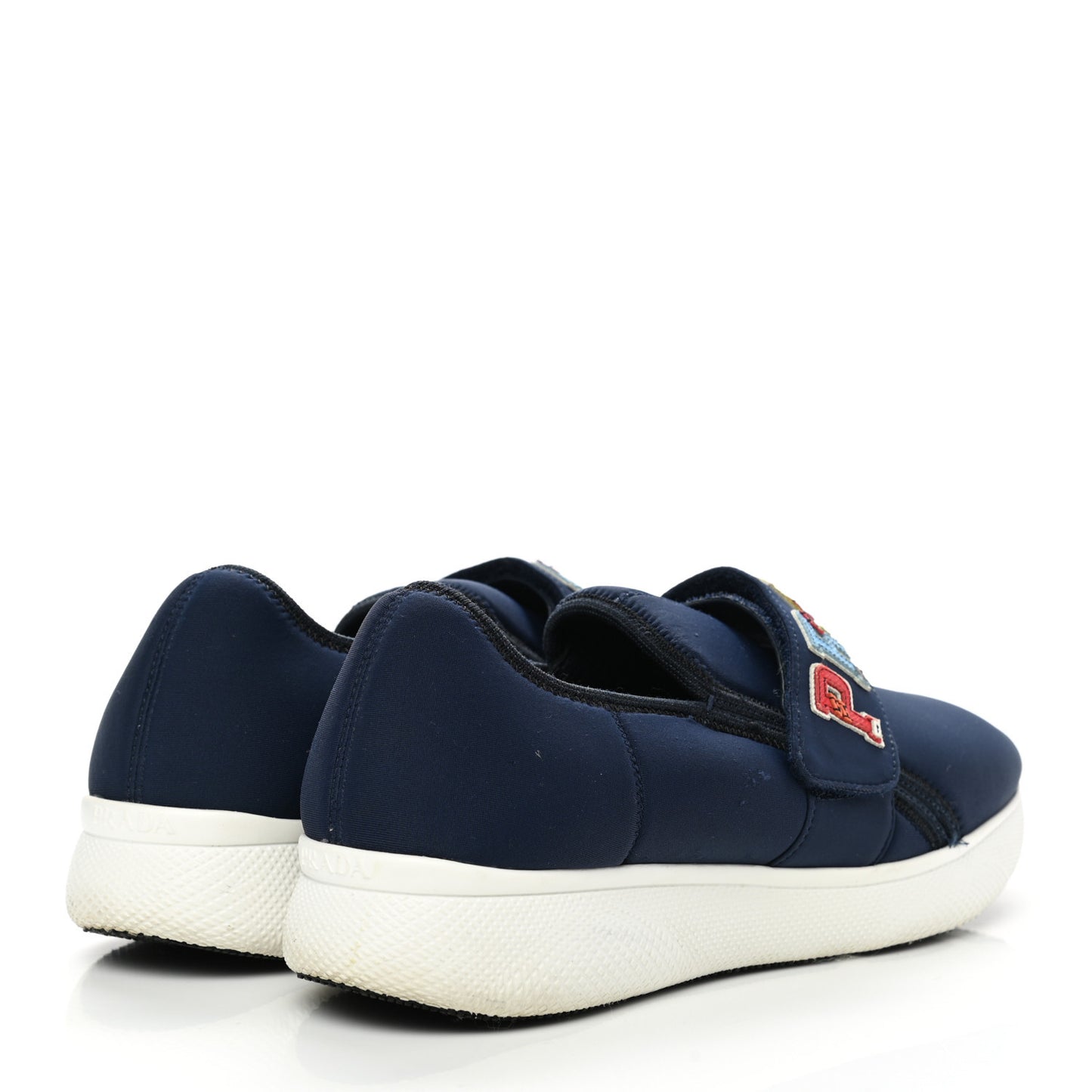 Neoprene Logo Sneakers 37.5 Navy