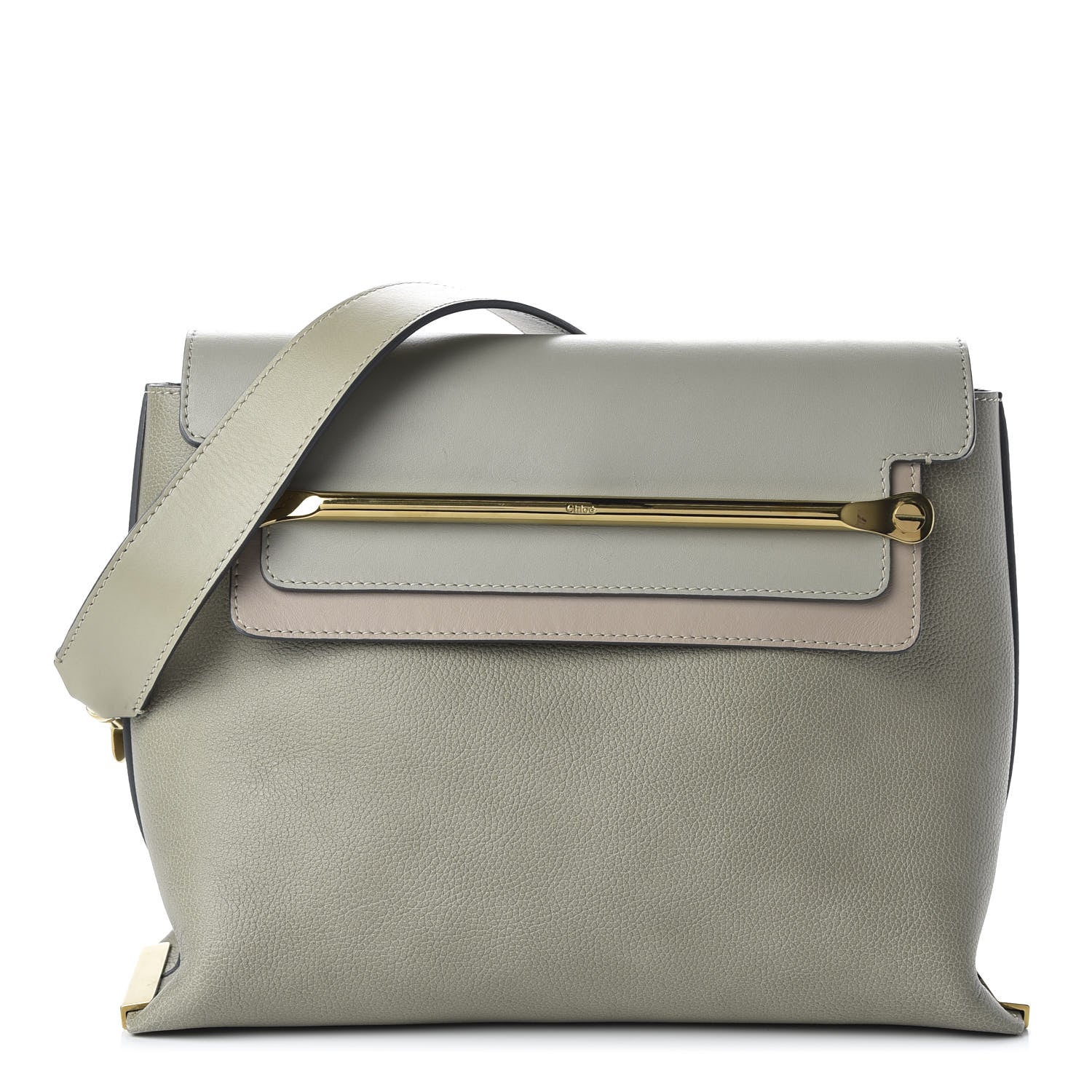 Chloe Calfskin Medium Clare Top Handle Bag Baobab Green 1 of 9