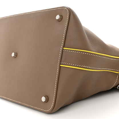 Hermes Swift Verso Toolbox 26 Etoupe Lime 10 of 16