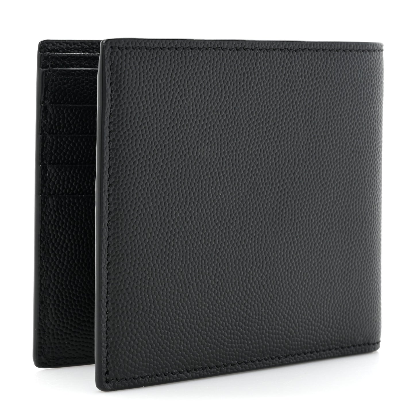 Grain De Poudre Monogram Monochrome Bifold Wallet Black