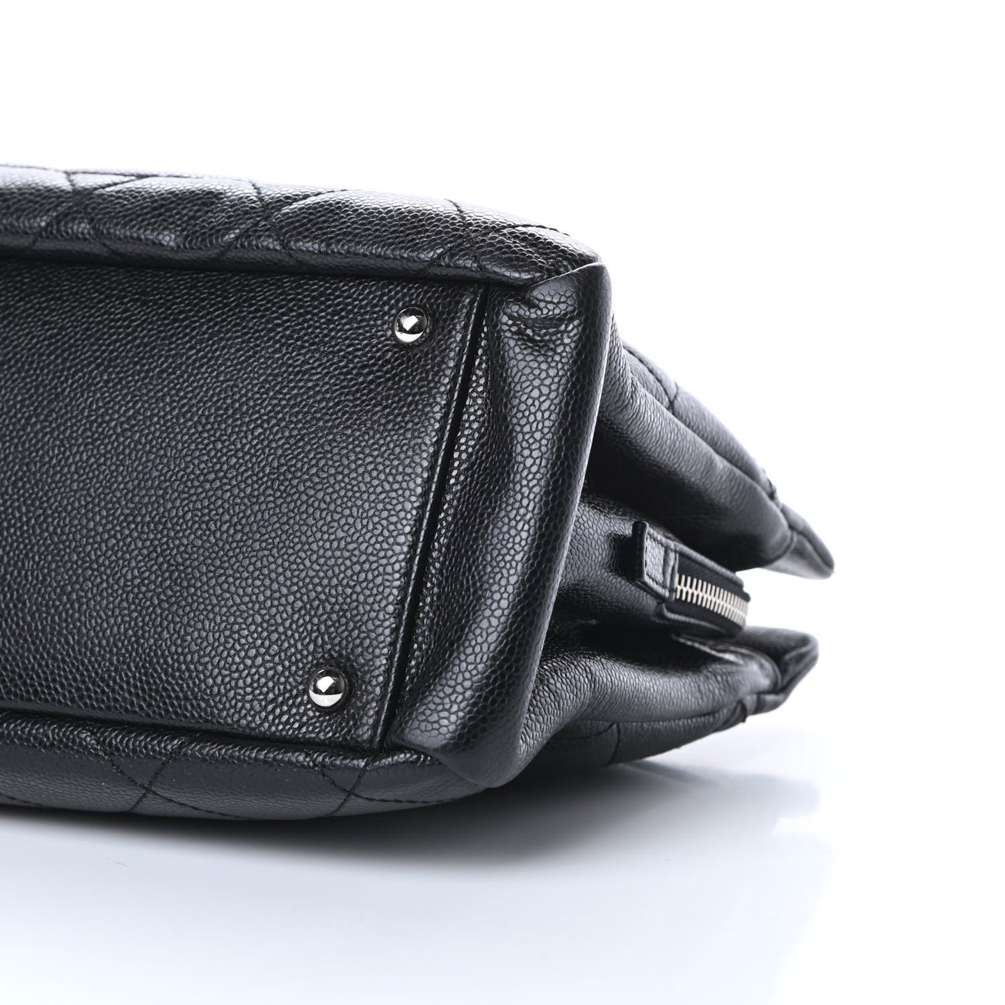 Caviar Quilted Timeless CC Soft Tote Black