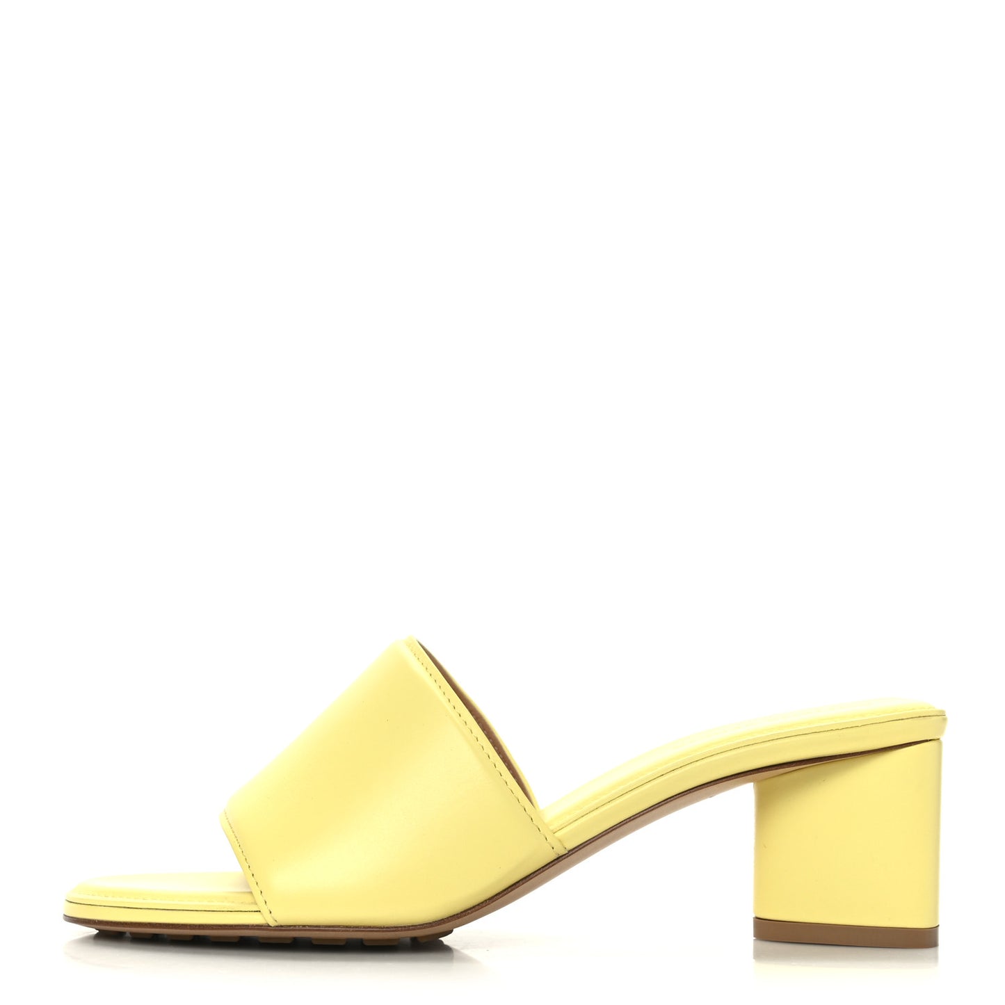 Vienna Calfskin The Band Mule Sandals 37.5 Lemonade