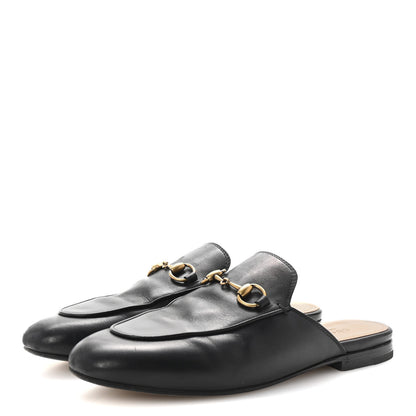 Gucci Calfskin Womens Princetown Slippers 36.5 Black 4 of 10