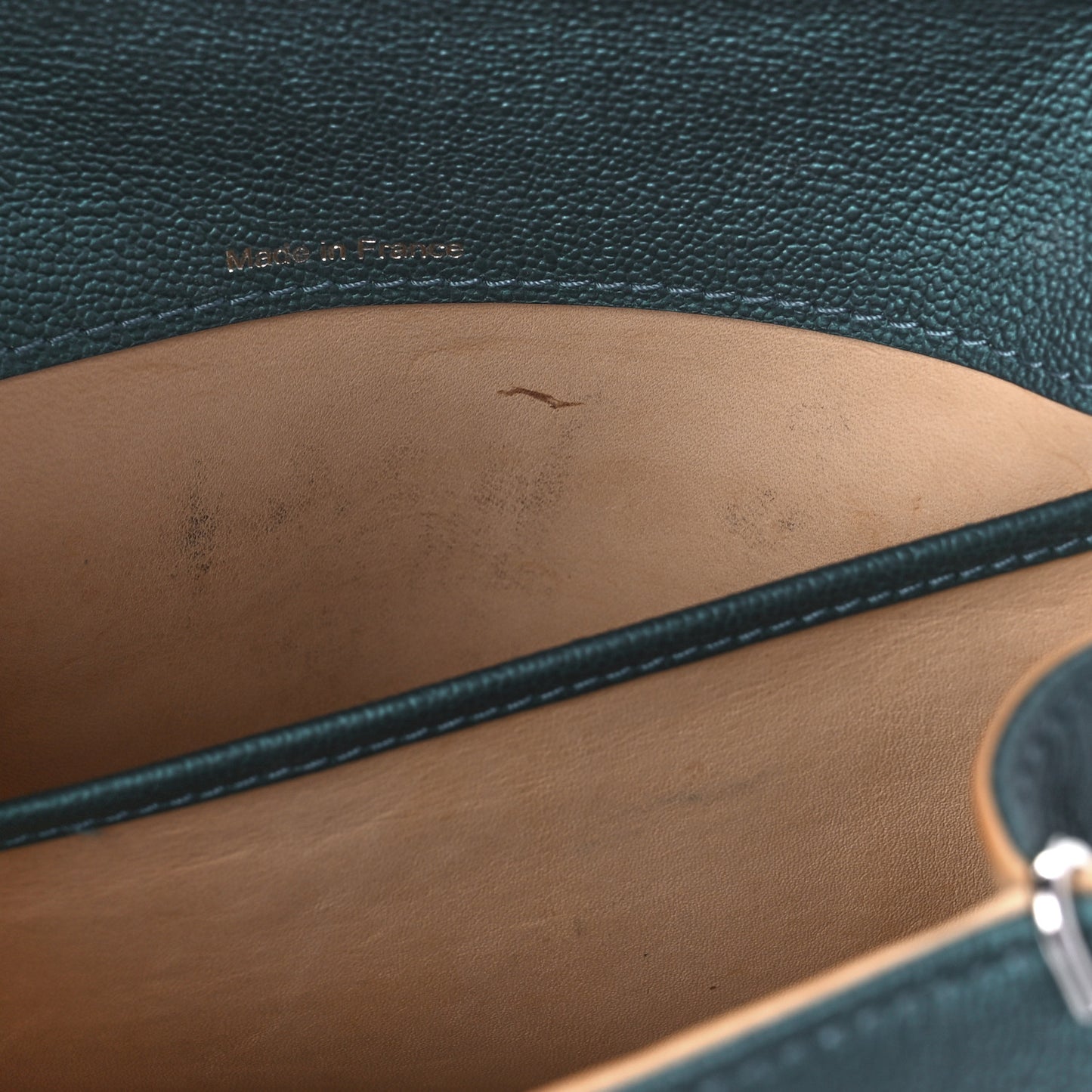 Metallic Rodeo Calfskin Mini Brillant Satchel Peacock