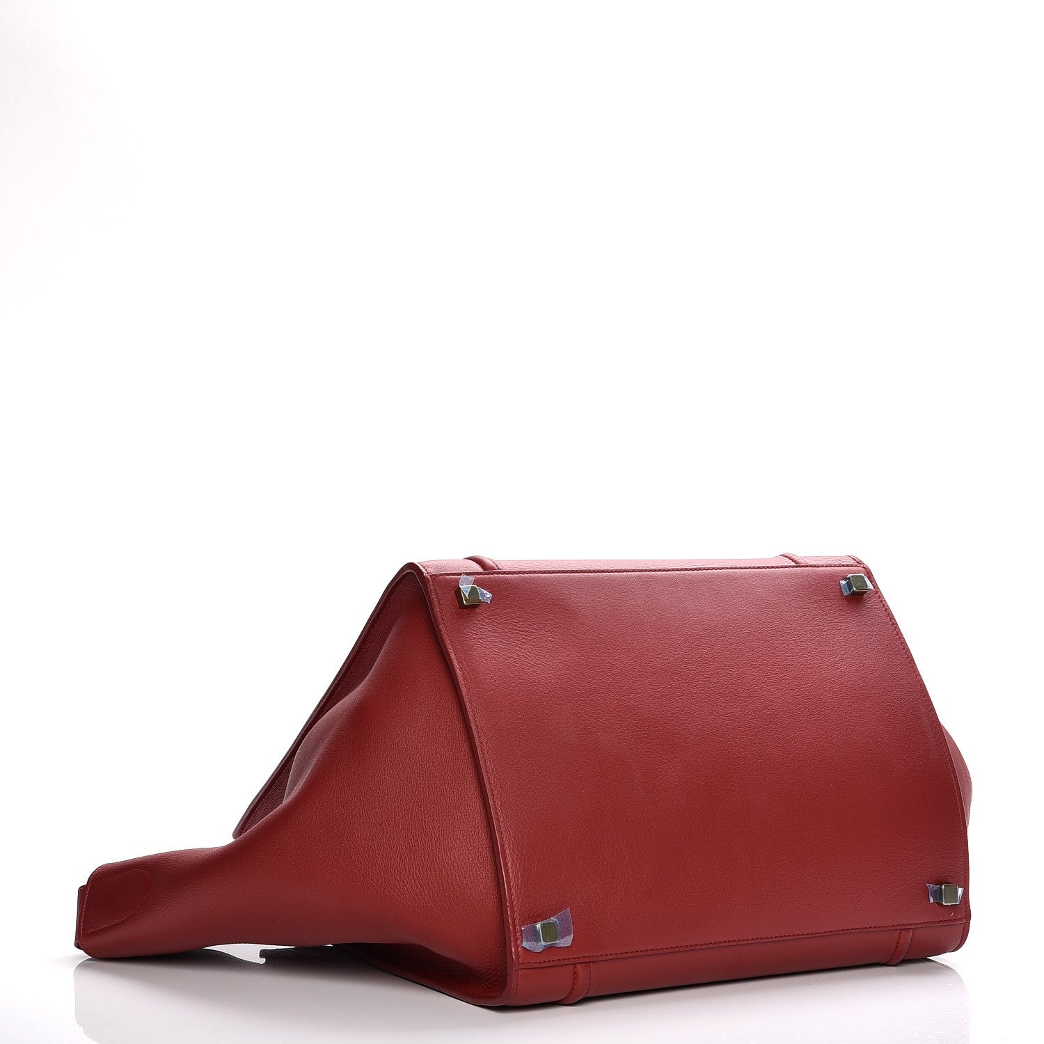 Celine Supple Calfskin Medium Phantom Luggage Red 4 of 8