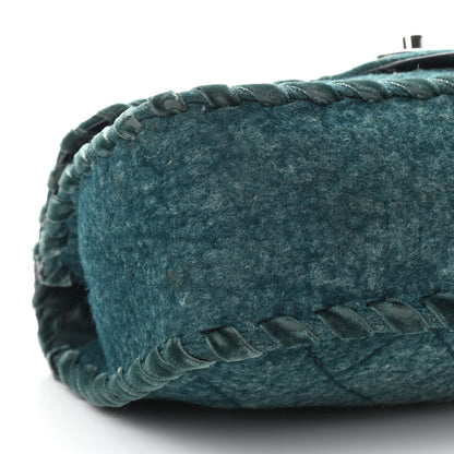 Chanel Fancy Felt Flap Teal 9 of 12