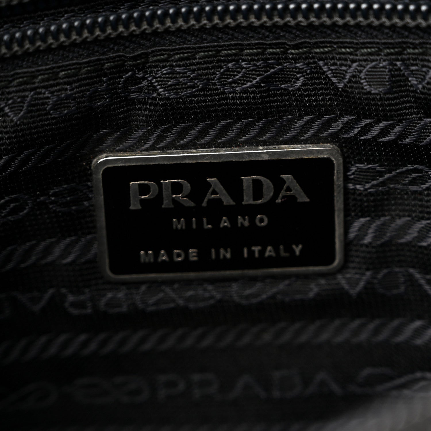 Prada Nylon Tessuto Shopping Tote Black 6 of 9