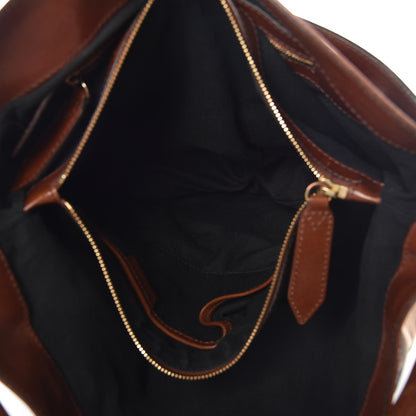 Burberry House Check Bridle Calfskin Medium Gosford Hobo Dark Tan 8 of 12