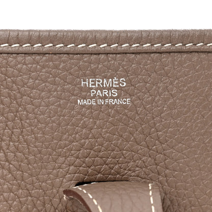 Hermes Taurillon Clemence Evelyne III PM Etoupe 6 of 10