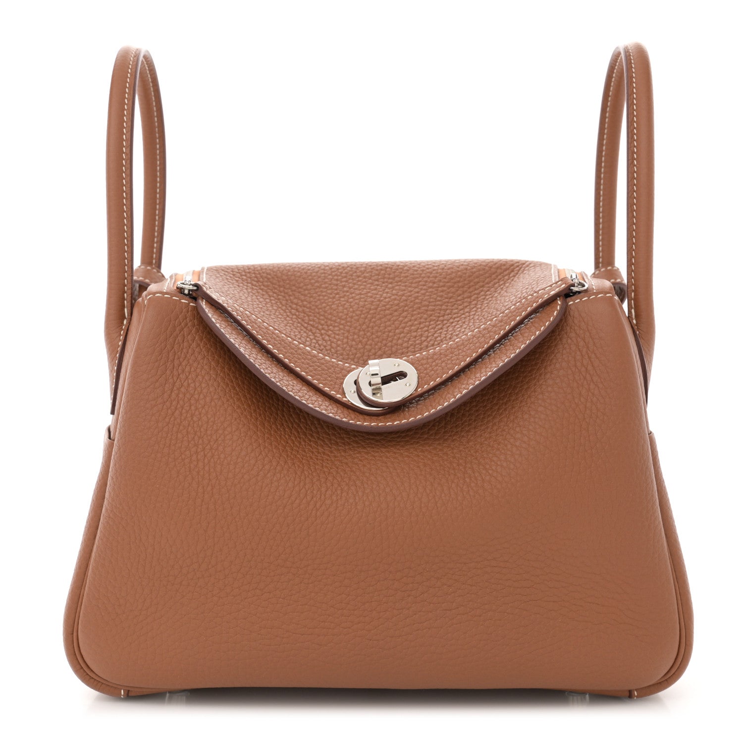 Hermes Taurillon Clemence Lindy 26 Gold 1 of 11