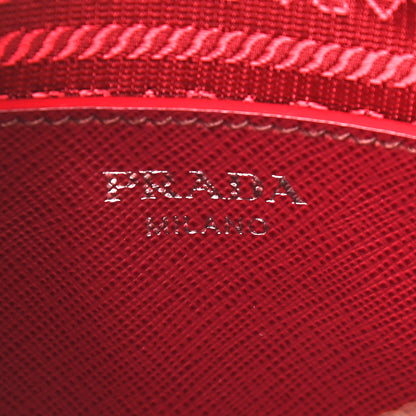 Prada Saffiano Lux Promenade Backpack Cherry 6 of 9