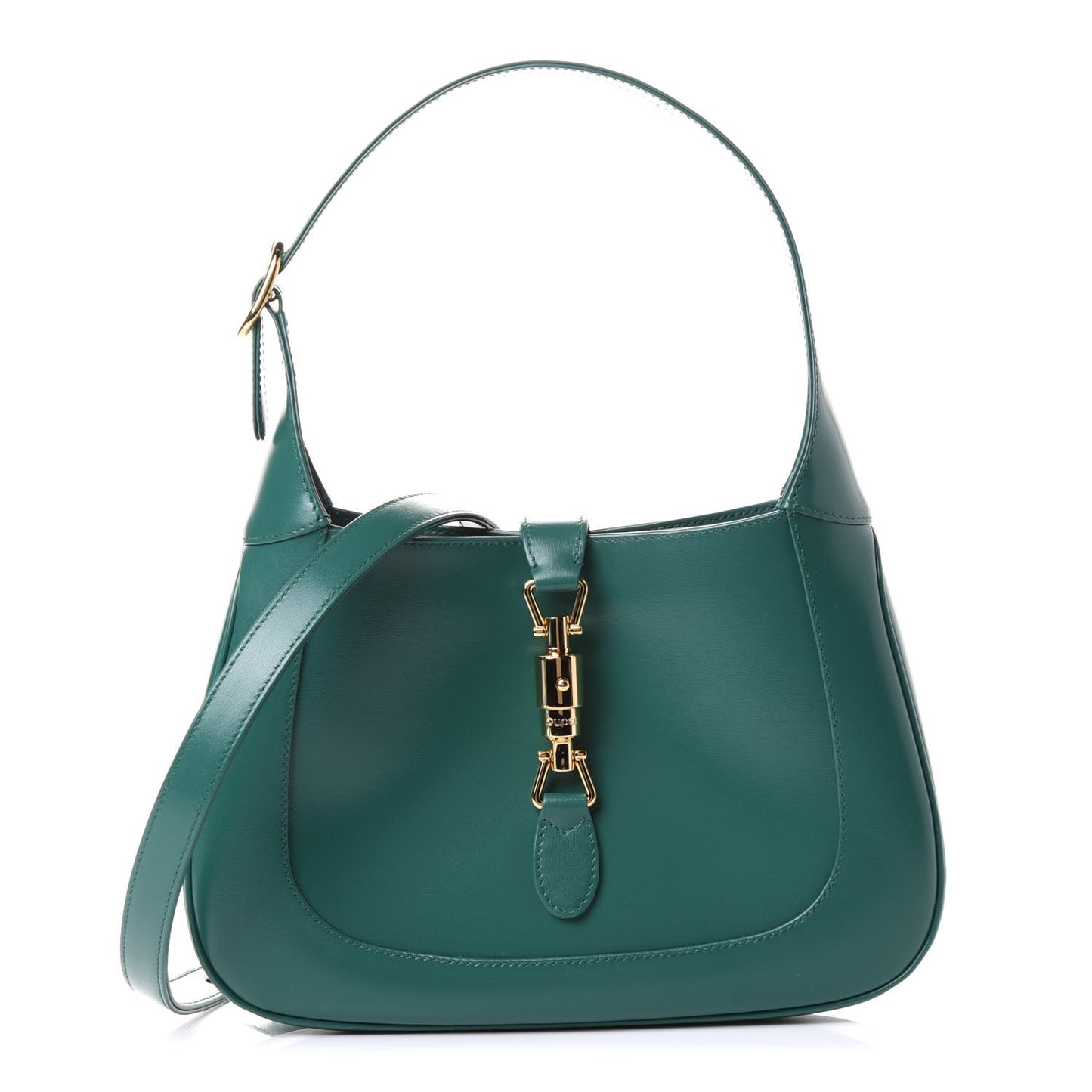Boarded Dyana Lux Calfskin Small Jackie 1961 Hobo Emerald