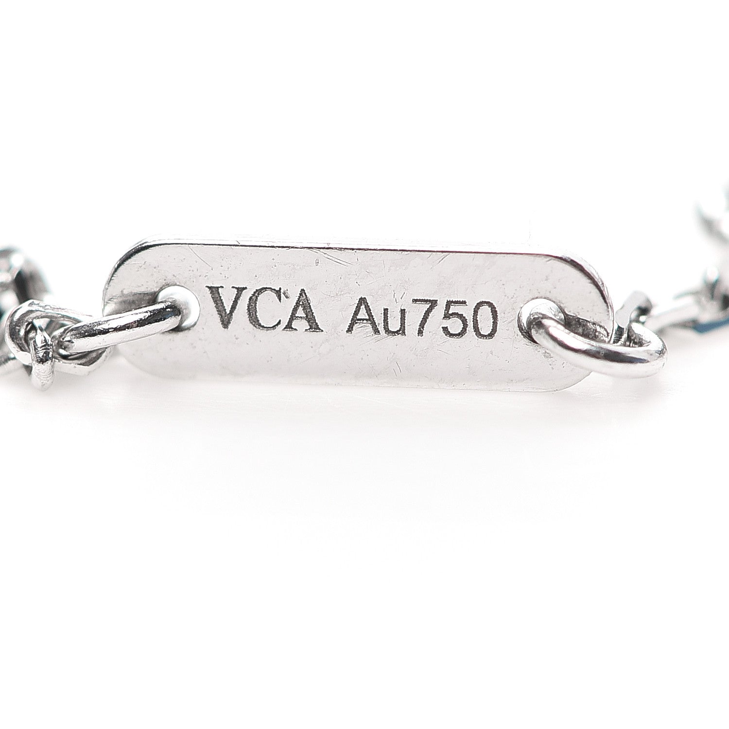Van Cleef & Arpels 18K White Gold Turquoise Sweet Alhambra Butterfly Bracelet 5 of 7
