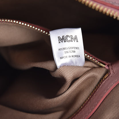MCM Visetos Medium Crossbody Pouch Light Pink 8 of 11