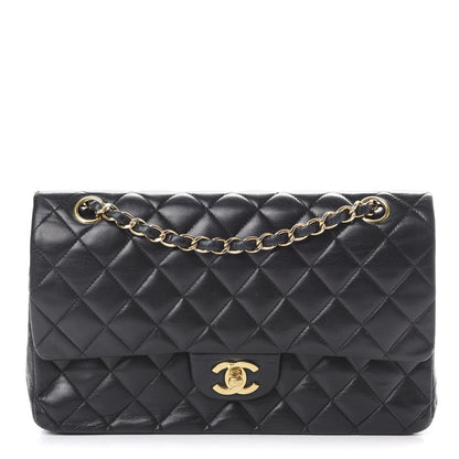 Chanel Lambskin Quilted Medium Double Flap Black 1 of 22