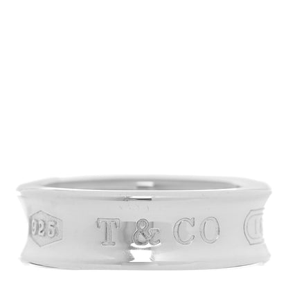 Tiffany Sterling Silver 1837 Band Ring 54 7 1 of 5