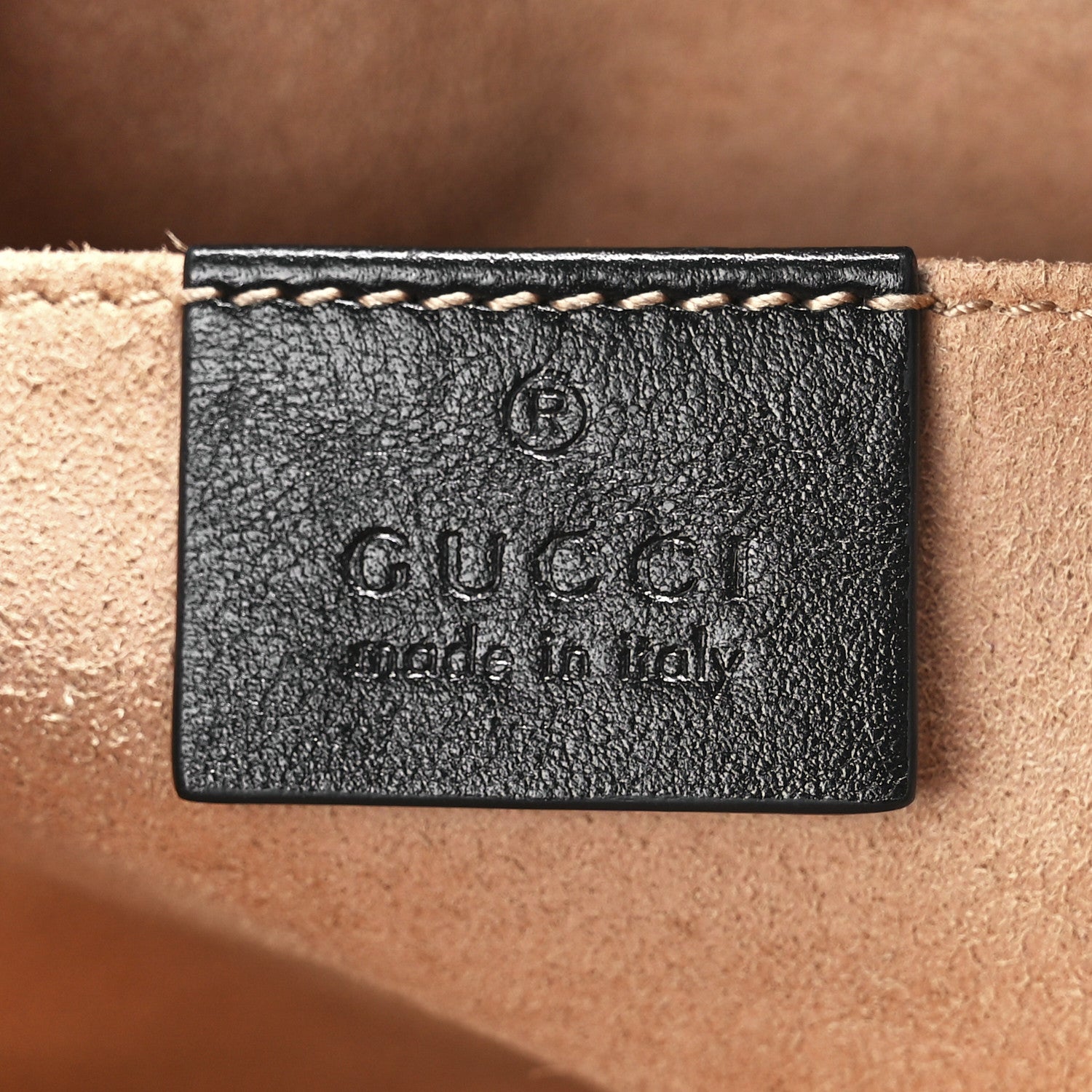 Gucci Monogram Matelasse Diagonal Small GG Marmont Chain Shoulder Bag Beige Black 6 of 12