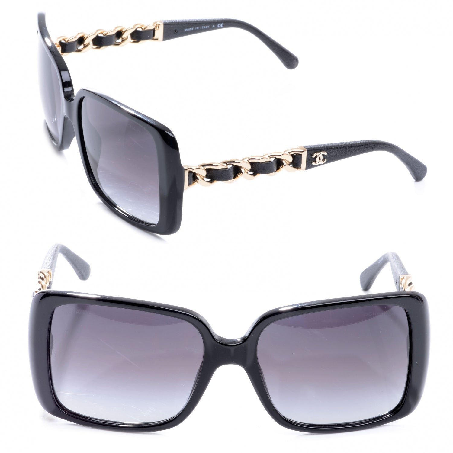 Chanel Chain Sunglasses 5208Q Black 1 of 5
