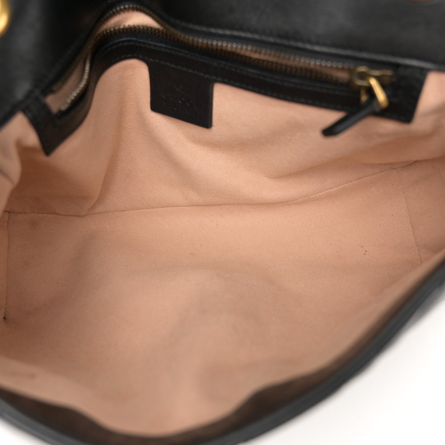 Calfskin Matelasse Studded Small Pearly GG Marmont Shoulder Bag Black