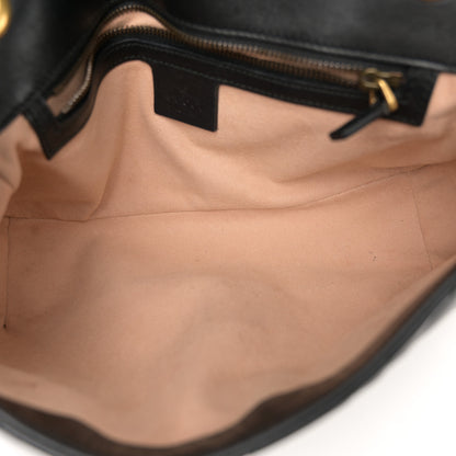 Gucci Calfskin Matelasse Studded Small Pearly GG Marmont Shoulder Bag Black 5 of 12