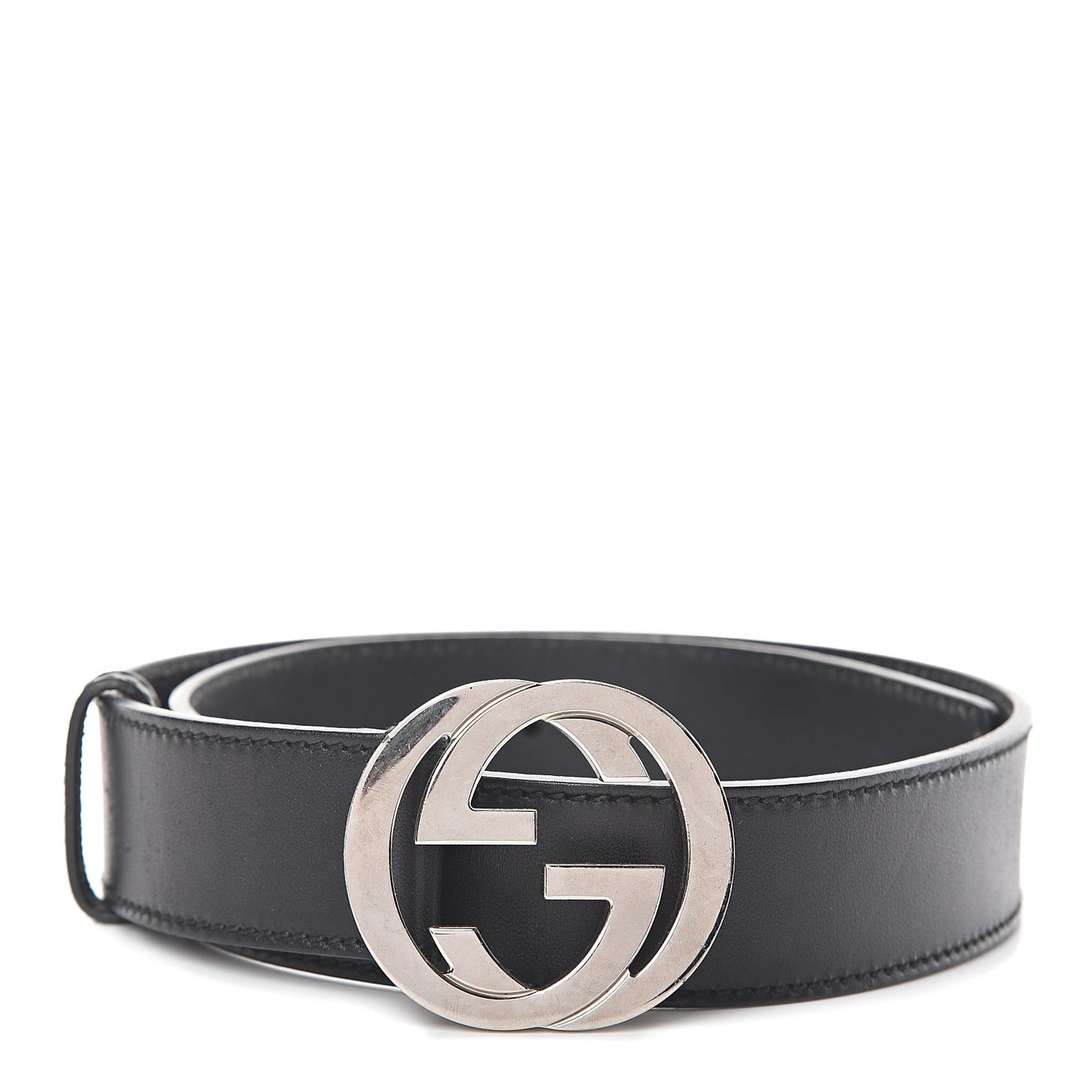 Calfskin Interlocking G Belt 80 32 Black