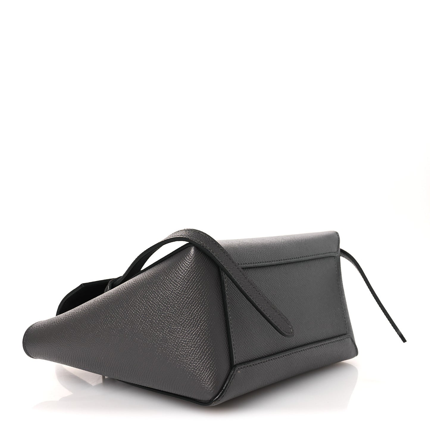Grained Calfskin Nano Belt Bag Grey