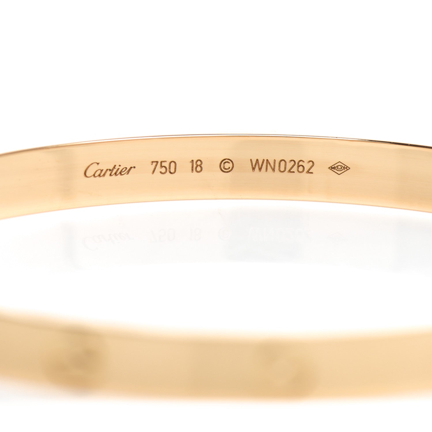 Cartier 18K Yellow Gold LOVE Bracelet 18 4 of 5