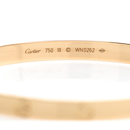 Cartier 18K Yellow Gold LOVE Bracelet 18 4 of 5