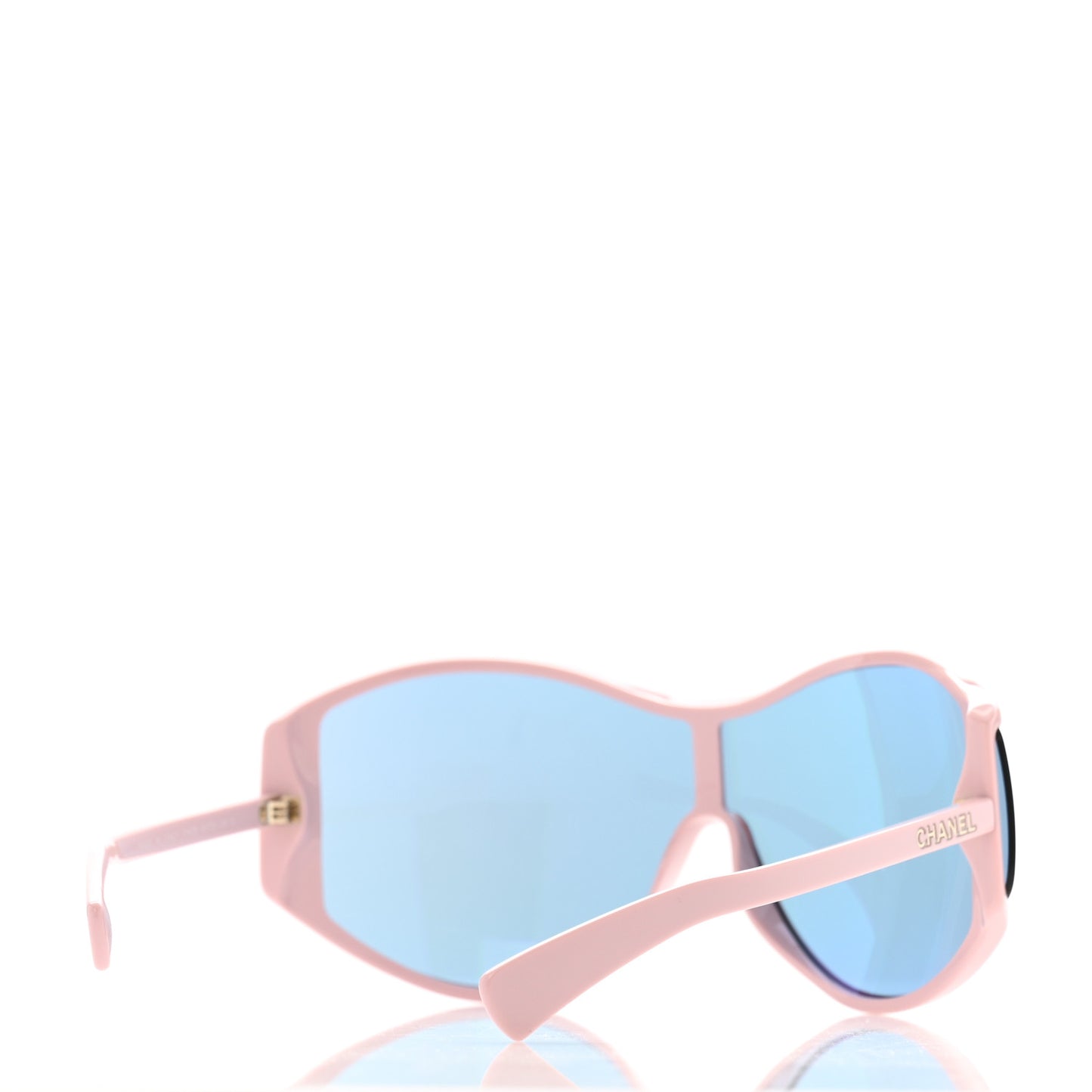 Acetate Mirror Shield Sunglasses 71475 Pink Blue