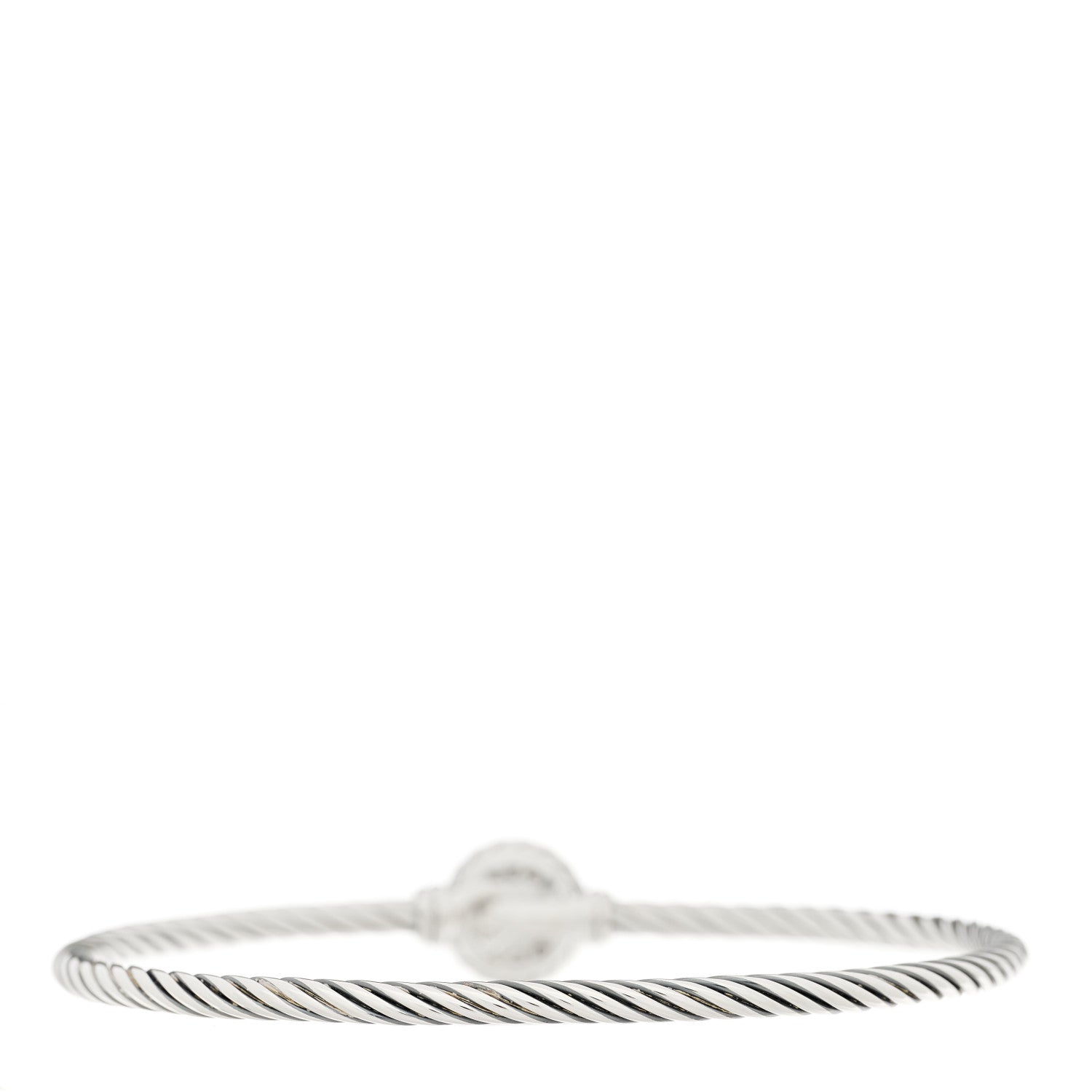 David Yurman Sterling Silver Blue Topaz 3mm Chatelaine Bracelet 2 of 3