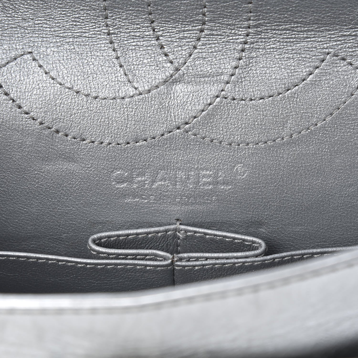 Chanel Metallic Aged Calfskin Quilted 2.55 Reissue 226 Flap Silver 6 of 12