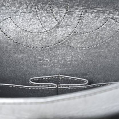 Chanel Metallic Aged Calfskin Quilted 2.55 Reissue 226 Flap Silver 6 of 12