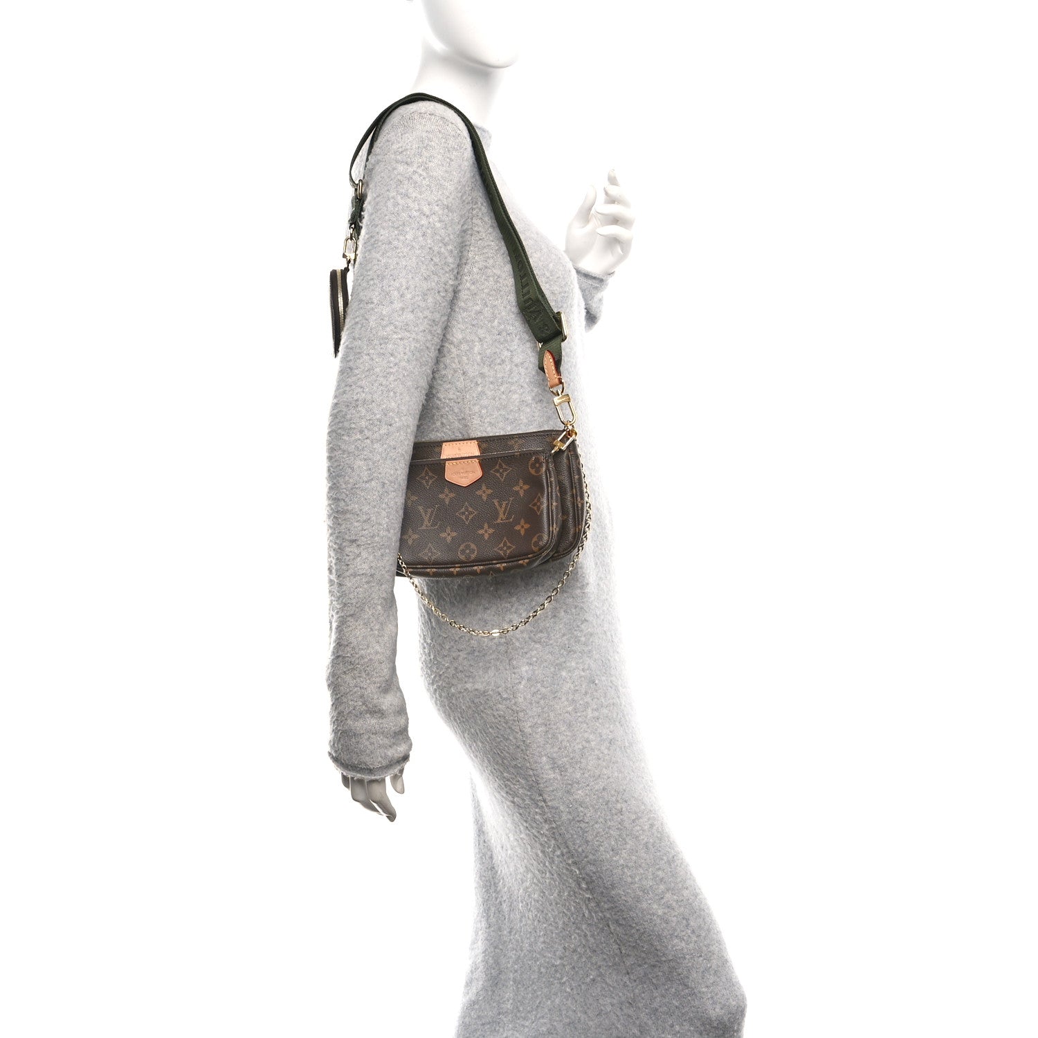 Louis Vuitton Monogram Multi Pochette Accessories Kaki 2 of 9